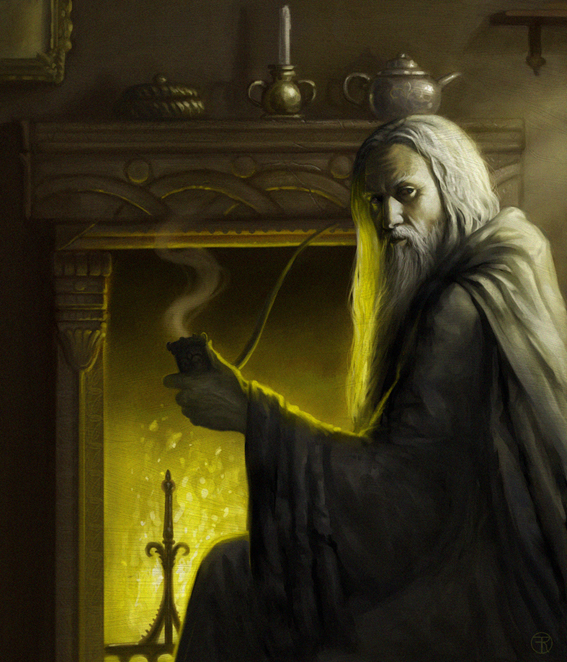 Wizard Smoking